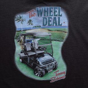 Tommy Bahama The Wheel Deal Gray Tee (S) NEW!  ⛳️⛳